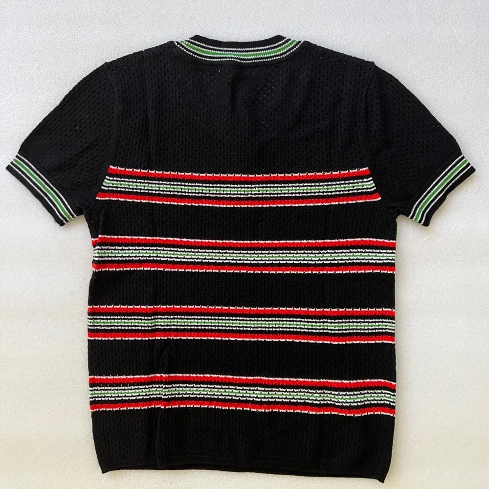 rag and bone Darcie Short Sleeve Mesh Pullover